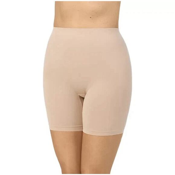 Ellen Tracy Women's 2-Pack Smoothing Short Size L Sunbeige - Picture 6 of 7